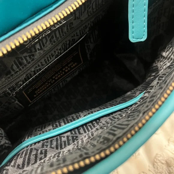 Kurt Geiger Teal Quilted Tote Bag (Shopper Bag) - Picture 9 of 11